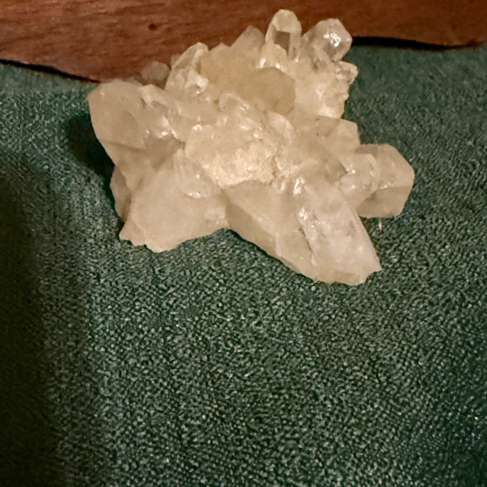 Elegant Quartz Crystal Cluster Home Decor Accent